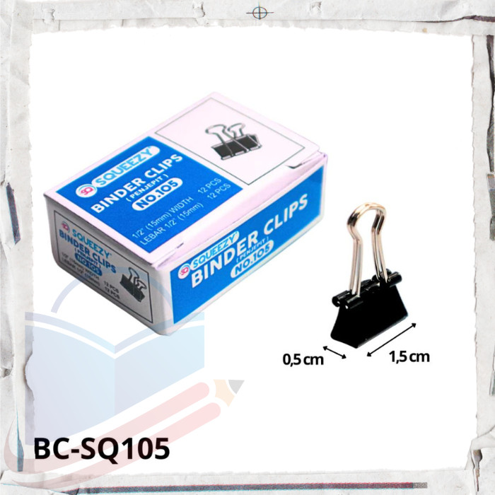 

Squeezy Binder Clips No.105
