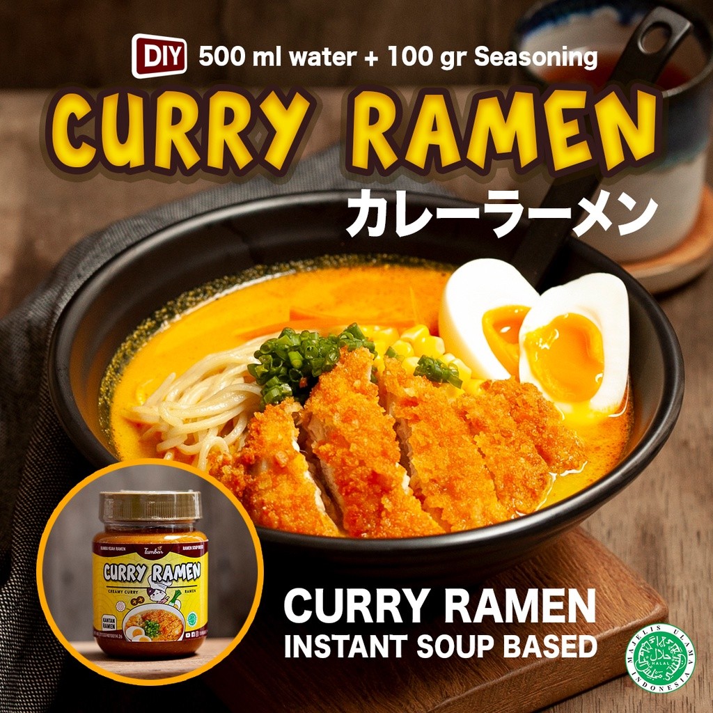 

BUMBU INSTANT CURRY RAMEN UDON JEPANG ( KANTAN RAMEN ) 6 – 8 PORSI 100% HALAL