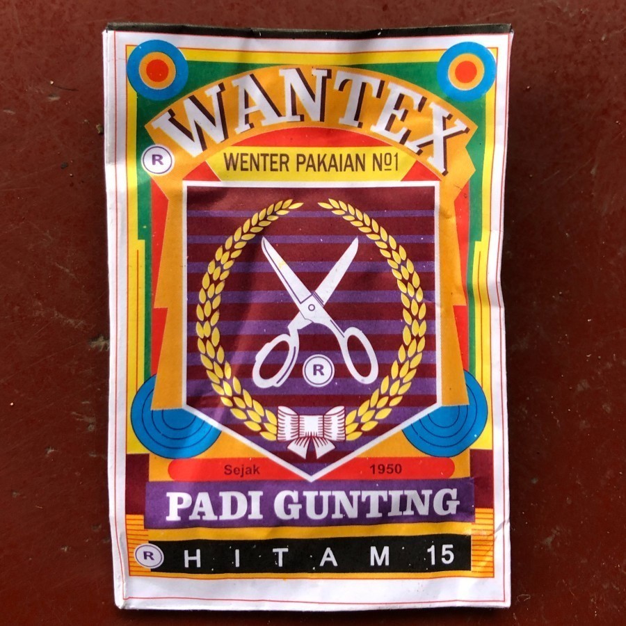 Wantex Pewarna Pakaian / Wantex Padi Gunting HITAM 10 PCS Pewarna Kain / Jaring