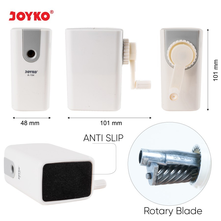 

Sharpener Rautan Serutan Putar Joyko A-154