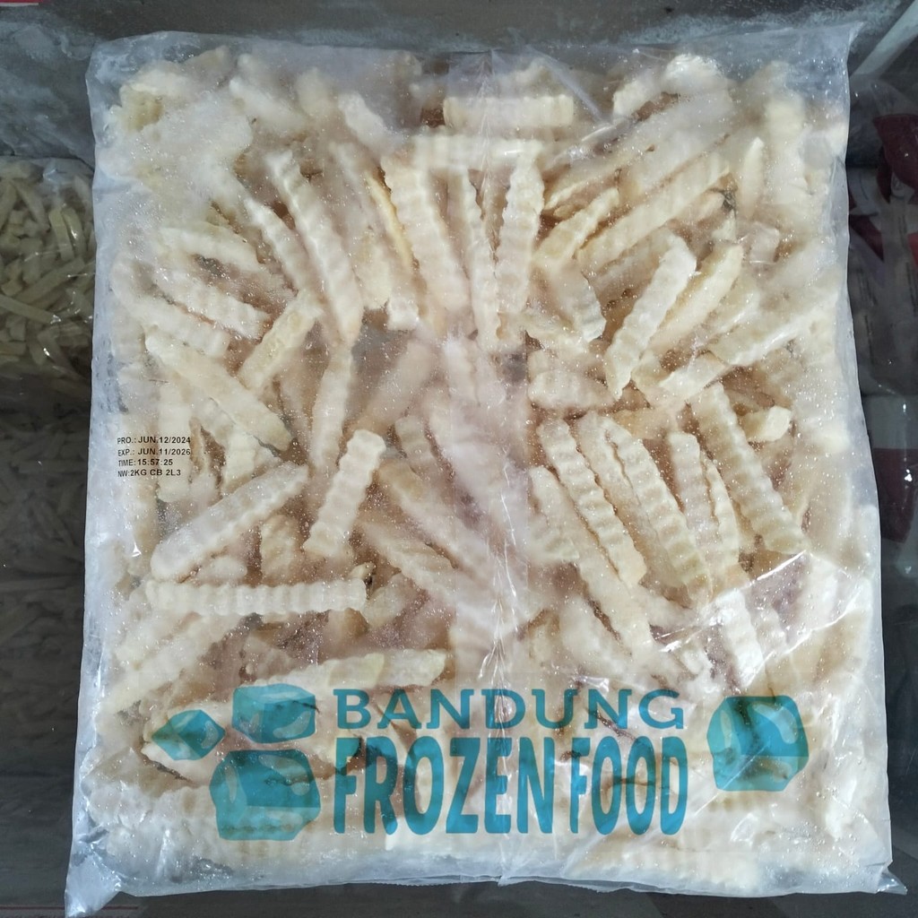 

GOGOFRIES KENTANG GORENG CRINCLE CUT 2KG CURAH