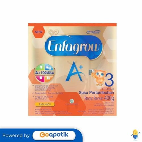 

Enfagrow A+ 3 Usia 1-3 Tahun Rasa Madu 400 Gram Box