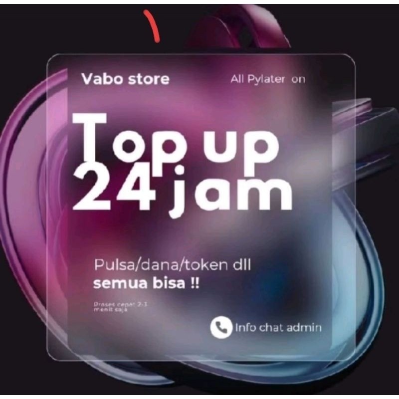 

NEW NEW sticker saldo/topup/24 jam est