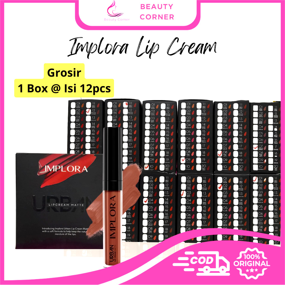 Implora Lip Cream Matte - 1 Box Isi 12pcs IMPLORA