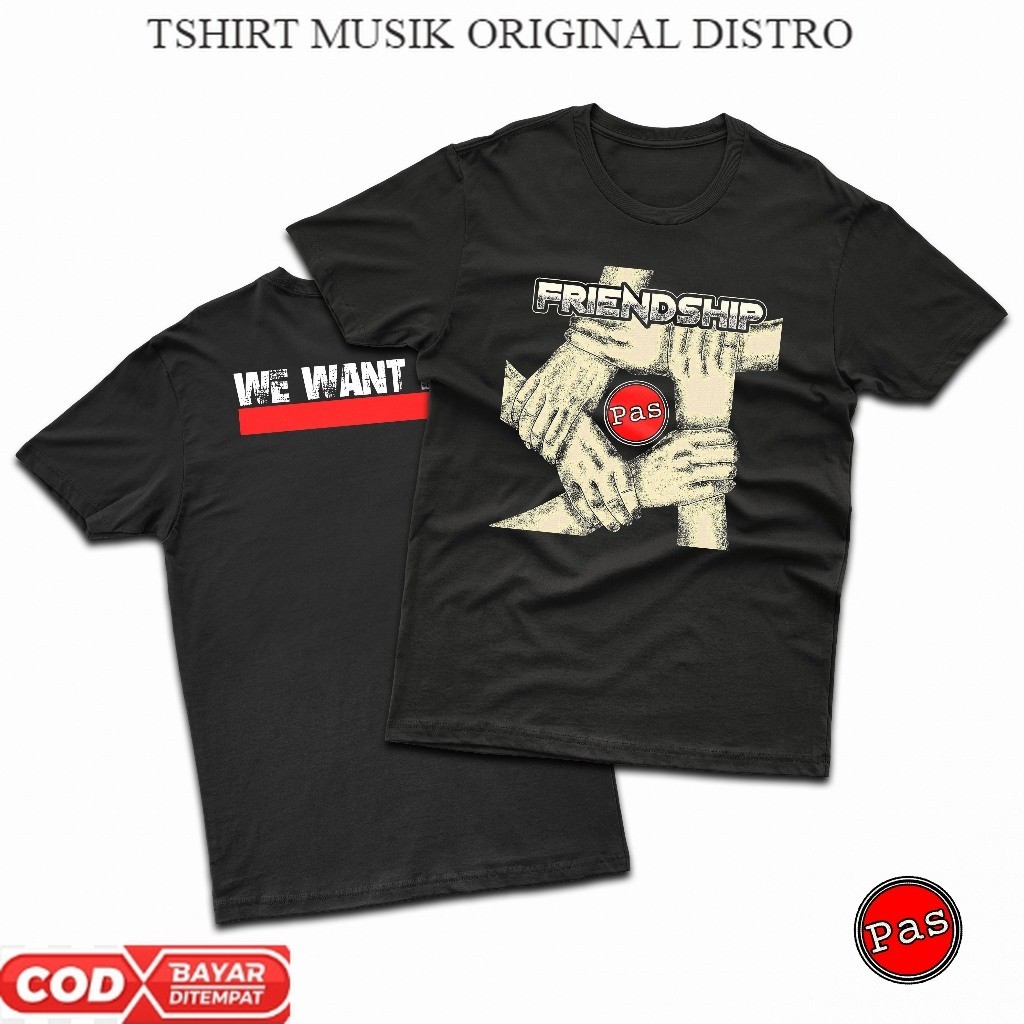 tshirt band PAS BAND original distro | TSHIRT BAND MUSIK INDONESIA VINTAGE | KAOS PAS BAND FRIENDSHI