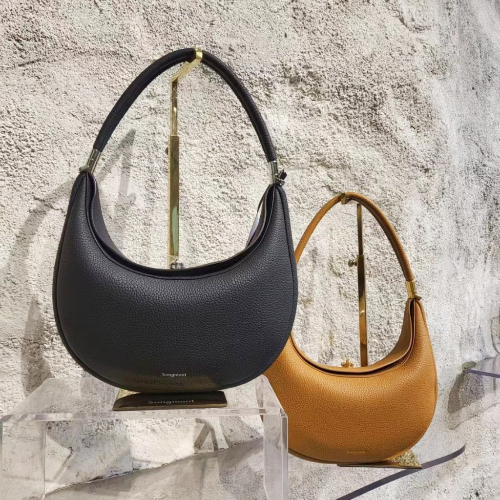Songmont Songyue Series Luna Bag Underarm New Style Cowhide Crescent Bag Spring Summer Shoulder Cros