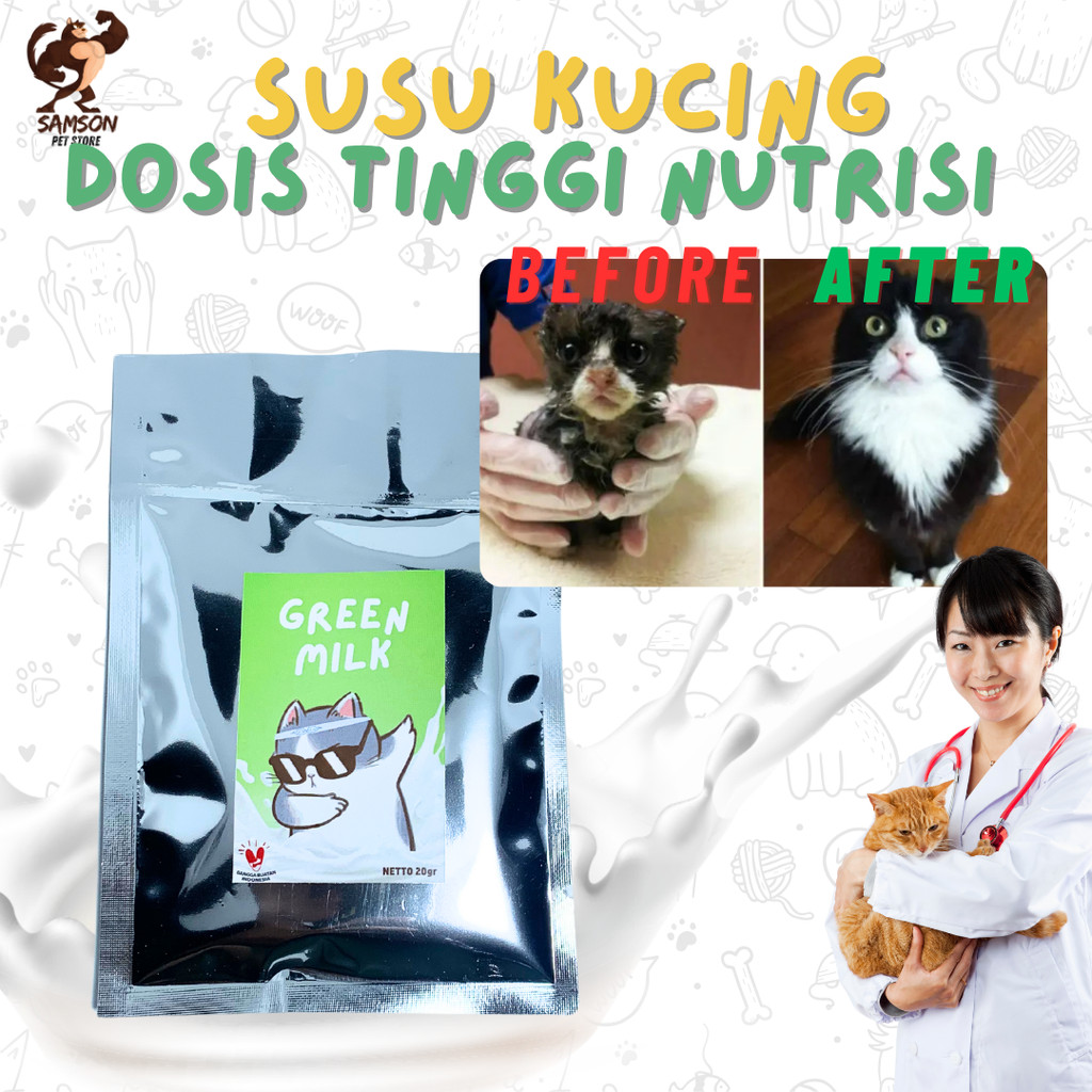 [GROSIR] CAT MILK SUSU KITTEN ANAK KUCING SACHET 20GRAM SUSU TINGGI NUTRISI UNTUK KUCING DAN ANJING 