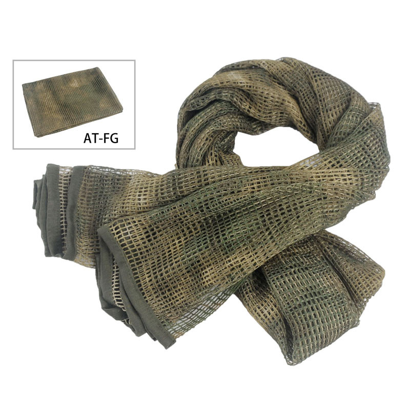 Military Tactical Scarf Sniper Veil Camo Mesh KeffIyeh Sniper Face Scarf Veil Shemagh Head Wrap for 
