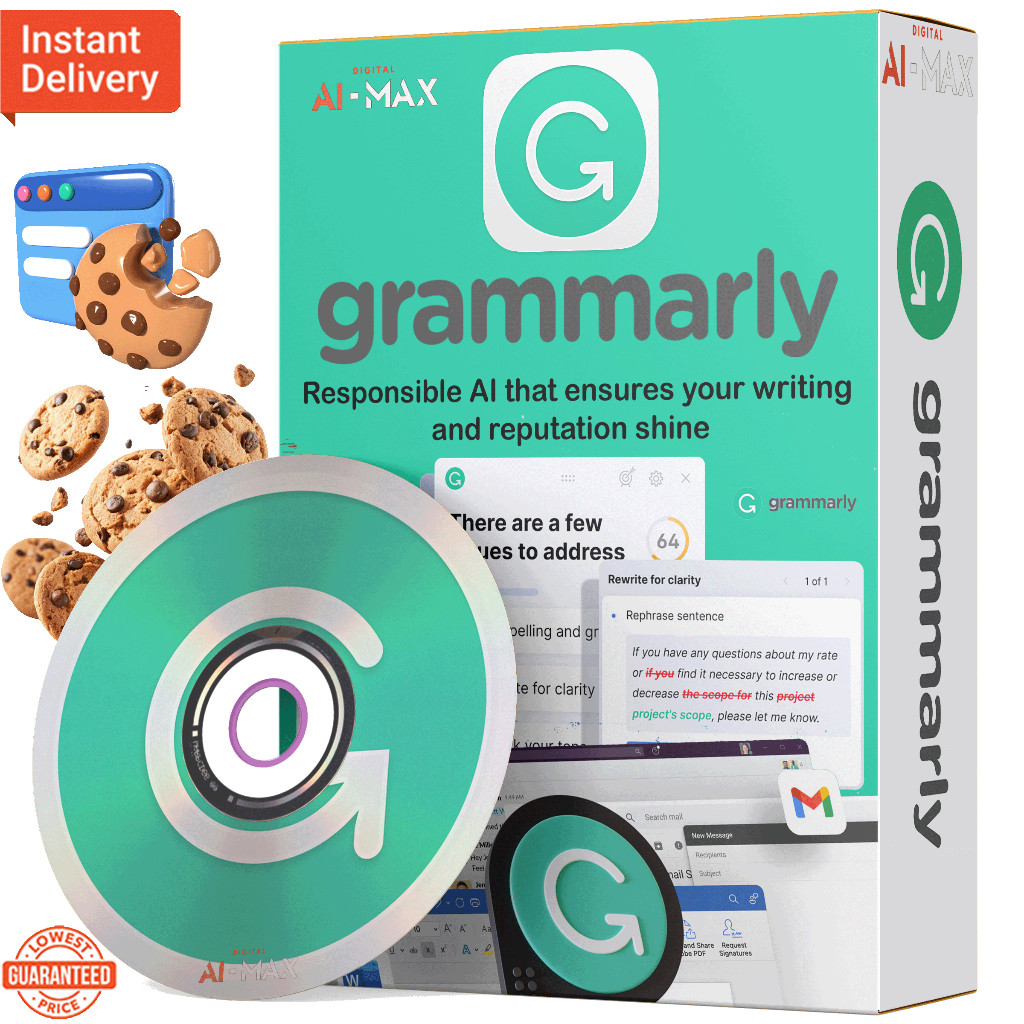 

LIFETIME | Grammarly Premium - AI Writing Assistance | Cookies Login