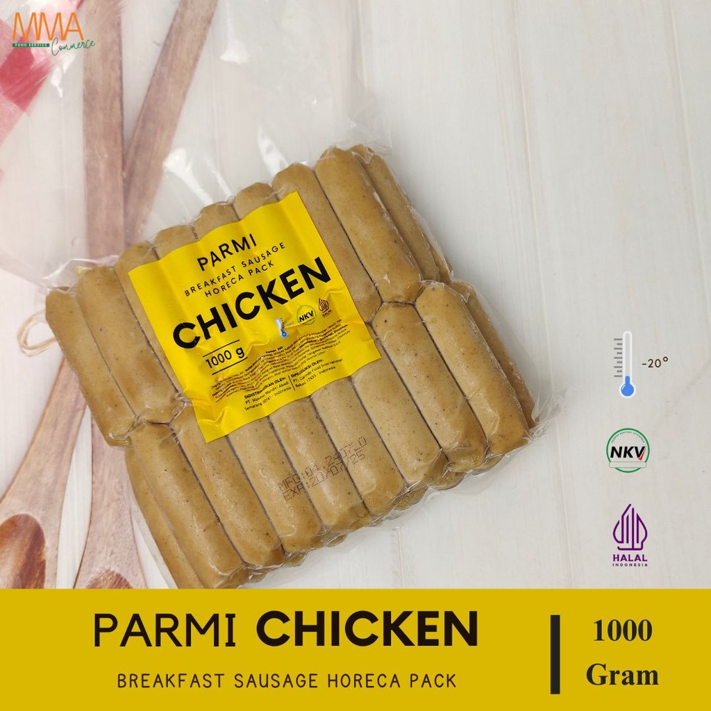 

Parmi Chicken Breakfast Sausage / Sosis Chicken - 500 gram 1000 gram / Sosis Parmi Chicken / Sosis Ayam