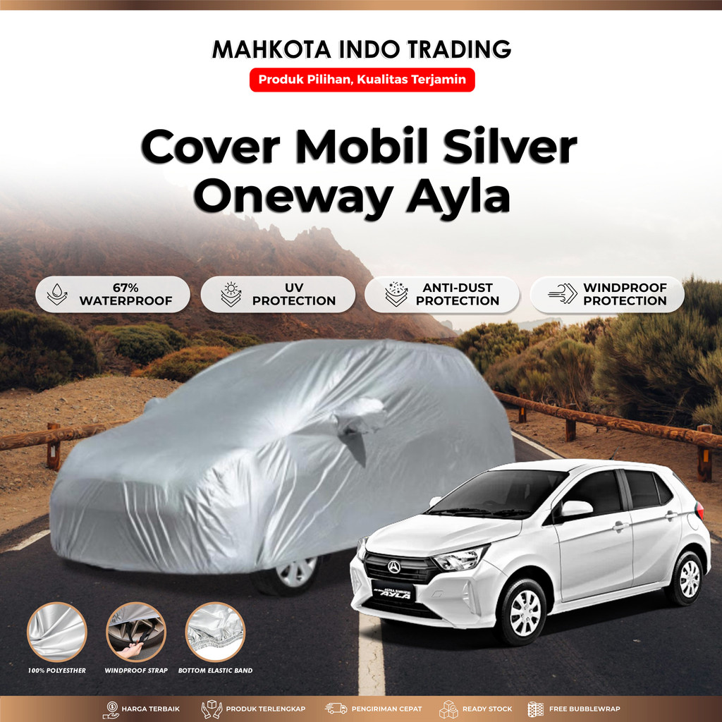 Custom Body Cover Mobil Ayla / Sarung Mobil Ayla / Cover Mobil Ayla Polyesther