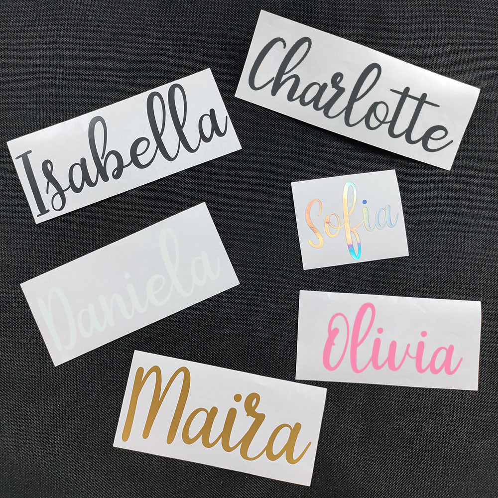 

1PC Customizable Name Removable Sticker For Home Decor Personalized Name Vinyl Decal Bottle Decor Self Adhesive Stickers