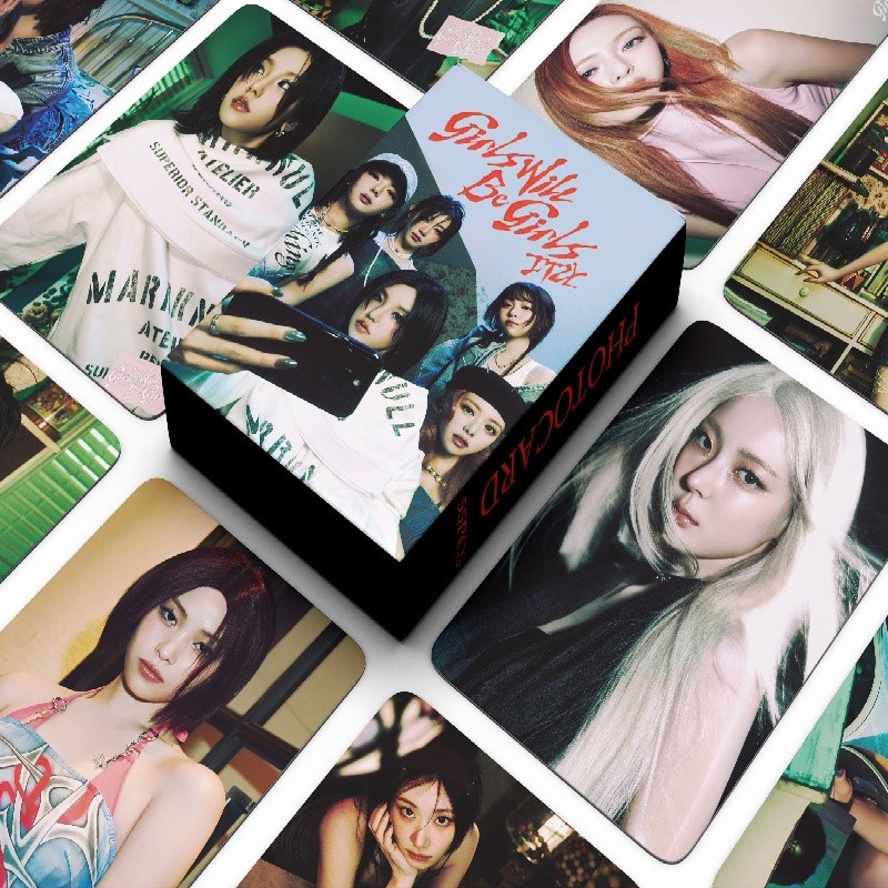 

55Pcs/Set ITZY Idol Girl New Album Girls Will Be Girls Photocards Chaeryeong Lia Yeji Yuna Ryujin HD Printd Lomo Cards Fans Gift