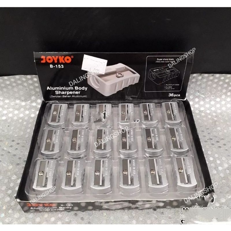 

[ 1 Buah ] Aluminium Body Sharpener B-153 Serutan Aluminium Rautan Joyko DALINGSHOP