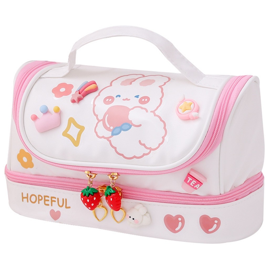 

JAMIN MURAH !!!Chibi Home Care Tempat Pensil Lucu Pencil Case Korea Travel Make Up Pouch DIY Sticker + logo timbul(BISA LANGSUNG ORDER)