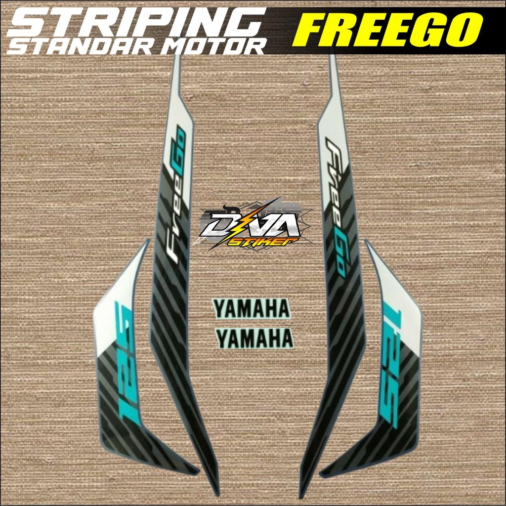 striping stiker freego biru Dongker dof original