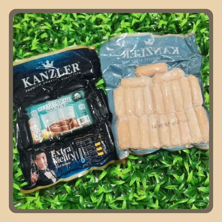 

Kanzler Beef Cocktail Sausage (Sosis Sapi) berat 250 gr