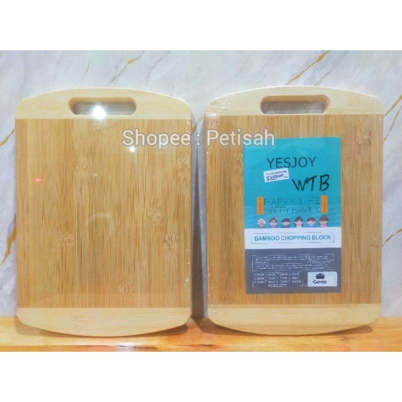 Talenan Kayu Bambu / Bamboo Chopping Block / Talenan Kayu Bambu Premium / Chopping Board / Cutting B