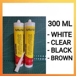 Lem kaca lem tabung sealant botol silikon sealant Hitam putih clear coklat abuabu