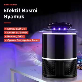 Perangkap Nyamuk Jebakan Lalat Kipas Lampu LED UV Ultraviolet Elektrik