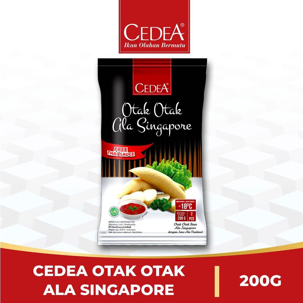 

Cedea Otak- Otak Ala Singapore FREE Saus Thai - 200gram
