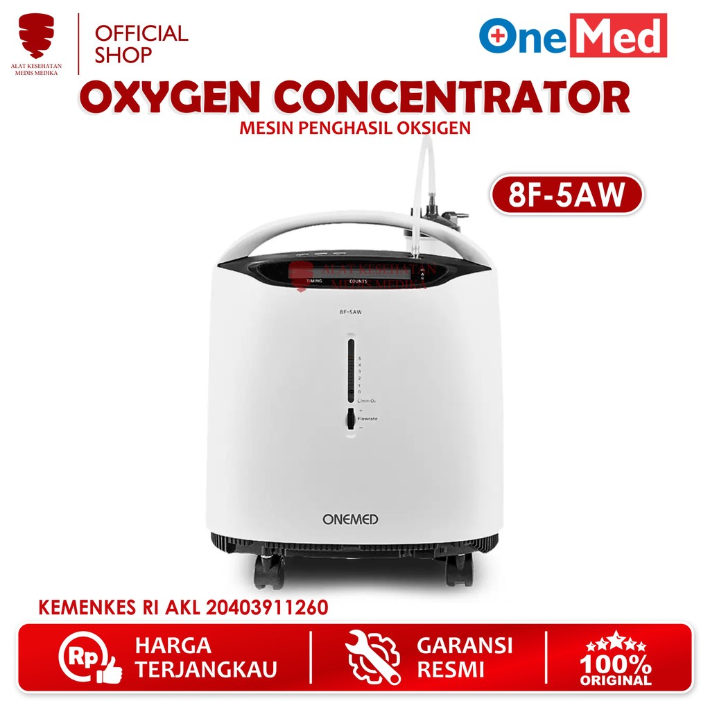 Oxygen Concentrator Onemed Mesin Portable Pembuat Konsentrator Oksigen Medis