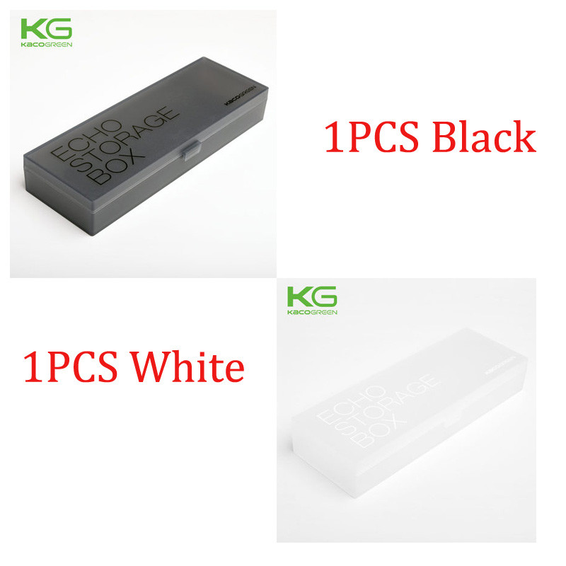 

KACO Plastic Pencil Case Matte Semi-transparent lightweight Portable Stationery Organizer Box Children Student Kid Storage Tools