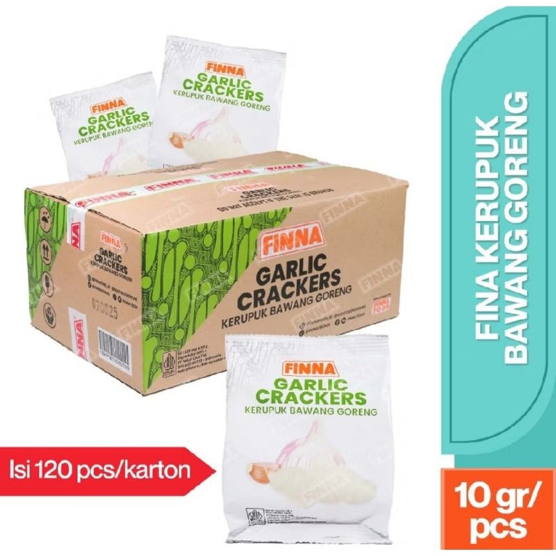 

New 1 Dus Kerupuk Bawang Finna ( isi 120pcs )Premium