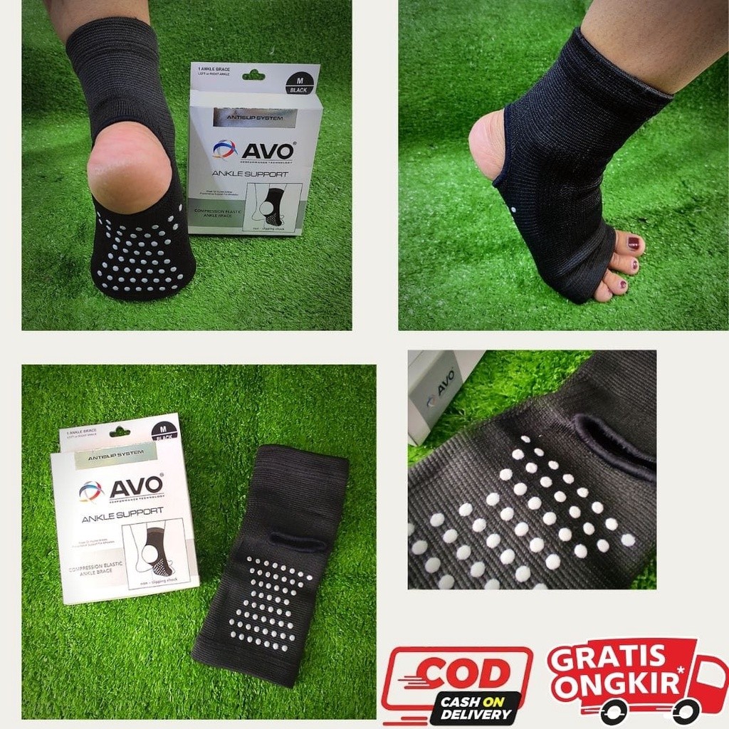 Deker AVO Pelindung Engkel Kaki Ankle Brace Support Untuk Kaki Cidera Sport Volly Futsal Sepakbola