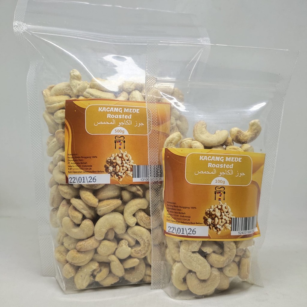 

Asba Kacang Mede Panggang / Roasted Cashew 1kg,100g & 500g