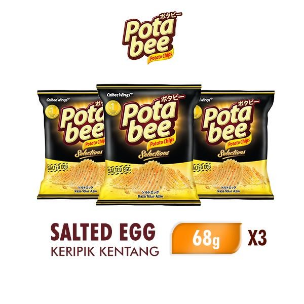 

Potabee Selections Keripik Kentang Salted Egg 68g x3