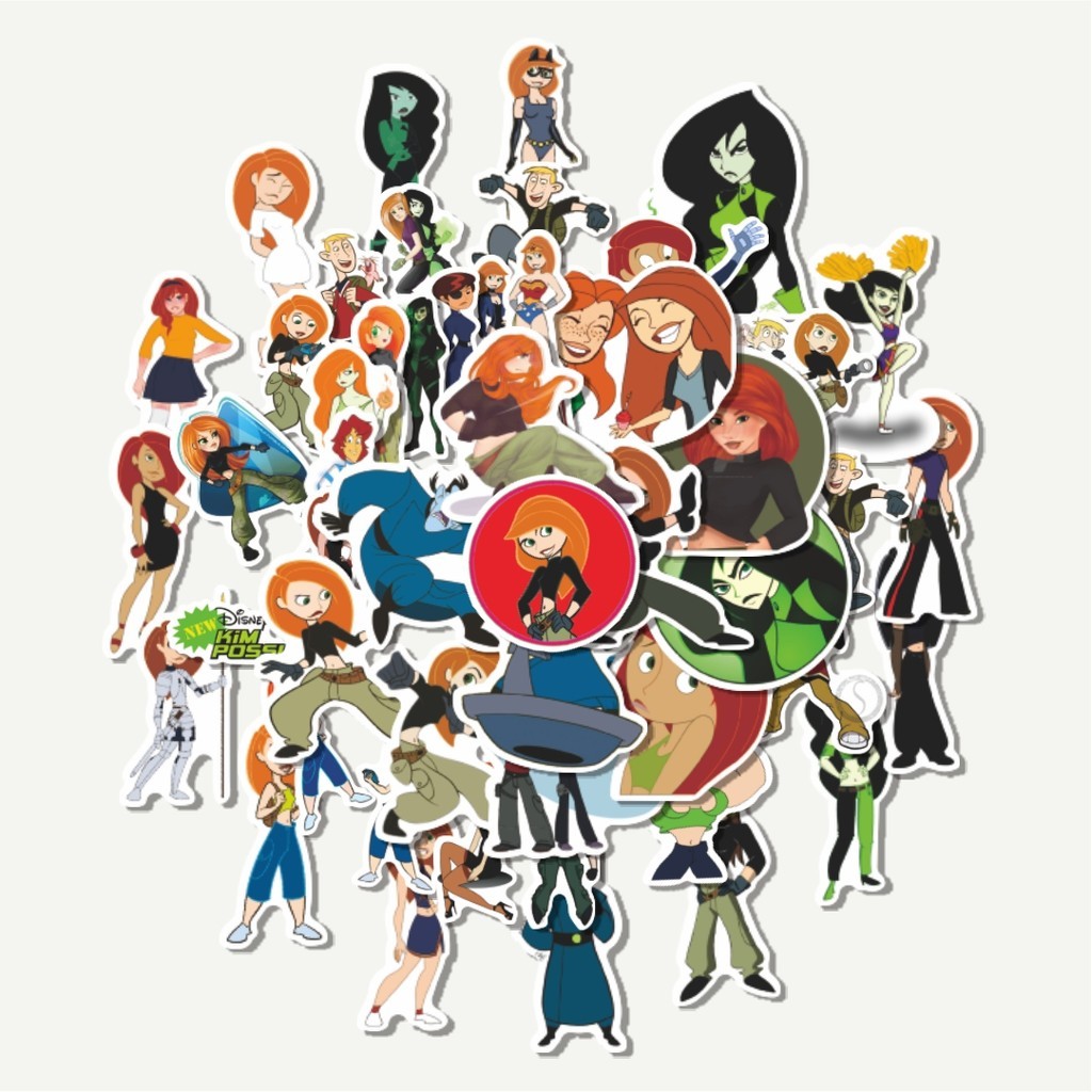 

Sticker Pack Sticker Kartun Kim Possible | Sticker TUMBLR | Stiker LAPTOP KOPER HELM