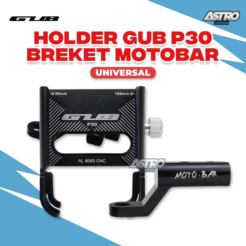 Holder HP GUB P30 Original Dudukan Motor Phone Holder Vario PCX Nmax Beat Scoopy Aerox Lexi Mio Fino