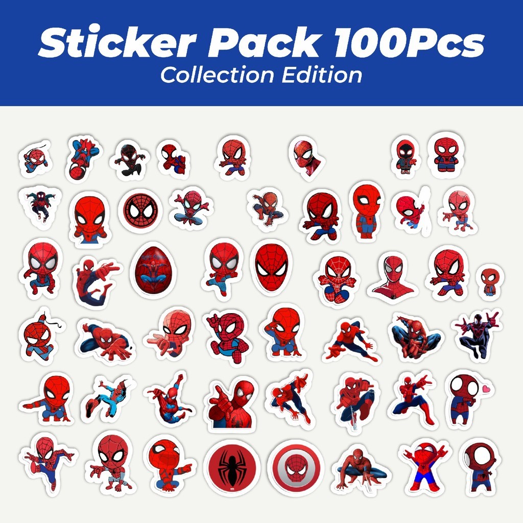 

Hot Stiker Marvel Spiderman Lucu Anti Air Stikers Berperekat Waterproof Sticker Decal Buat Motor Helm Buku Journal Koper Casing HP Laptop Botol Minum