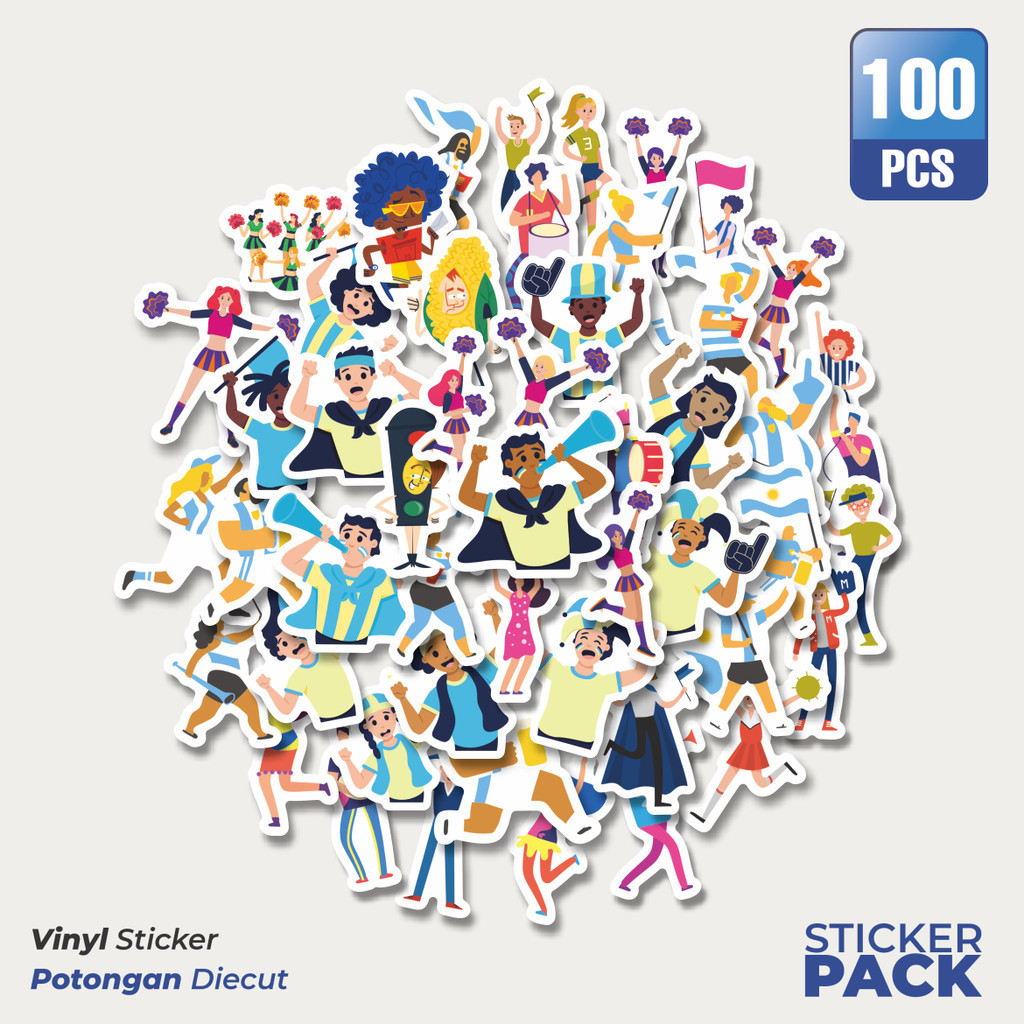 

Stiker Vinyl Stiker Supporter (Pendukung) Waterproof Aesthetic- Untuk Laptop, Motor, dan Helm - Paper Stationery Pack