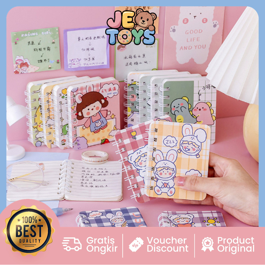 

Je Toys B5865 Buku Mini Alat Tulis Portable Buku Catatan Kecil Notebook Ring Motif Notebook Ring Motif Buku Catatan Ring