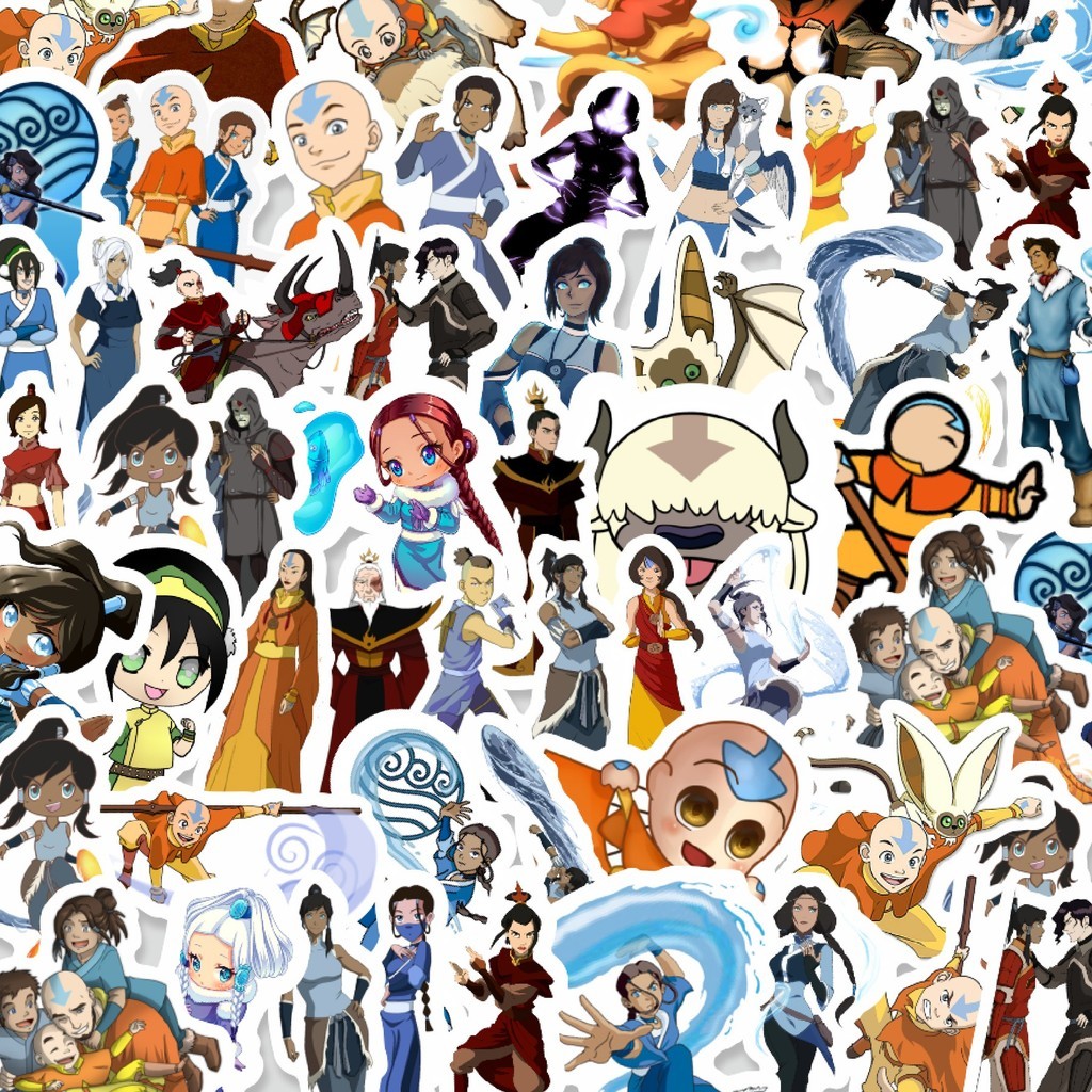 

Stiker Cutting Pack Sticker Kartun Avatar: The Last Airbender Sticker Isi 100Pcs Series Aesthetic Lucu Keren Untuk Koper Bahan Vynil
