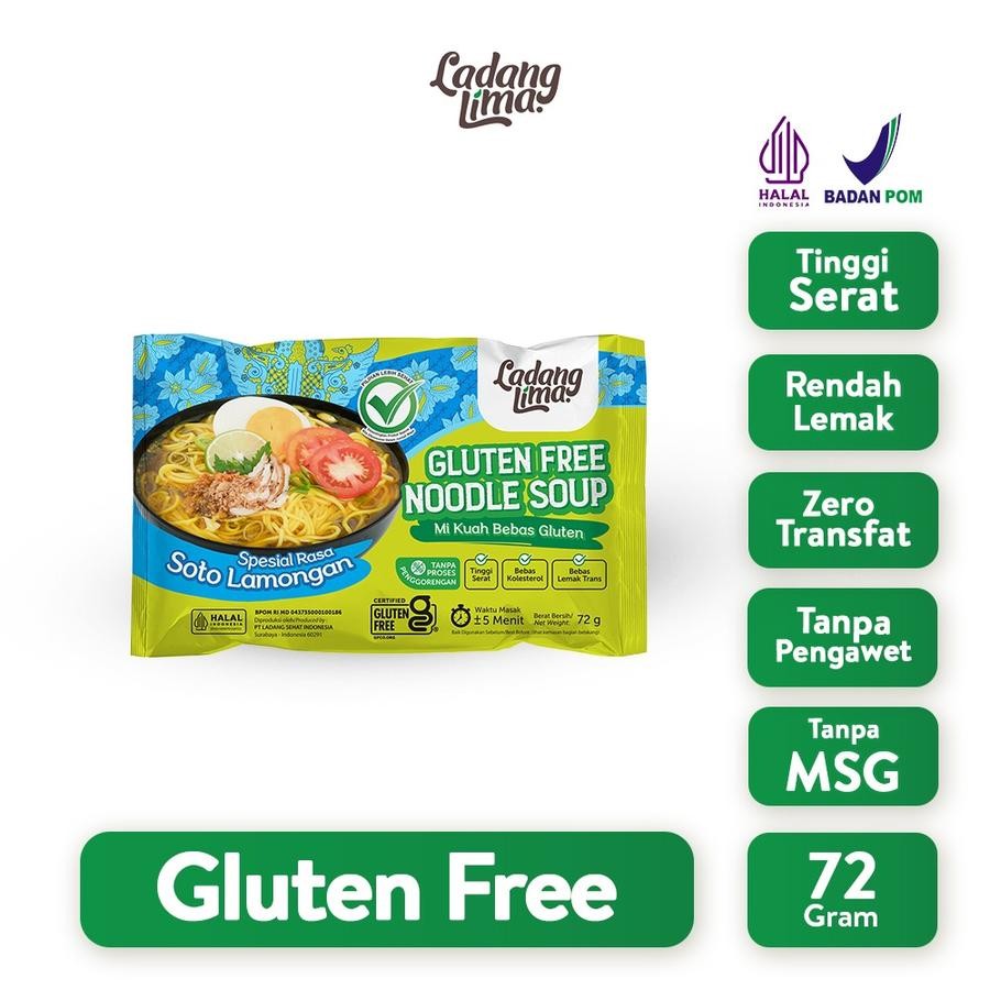 

Ladang Lima Mie Gluten Free Rasa Soto Lamongan Makanan Mi Sayur Sehat