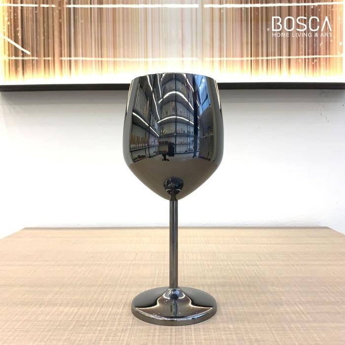 Bosca Living - Bache Goblet Wine Champagne Glass / Gelas Wine Cocktail Stainless Steel / Gelas Wine 