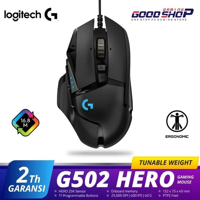 Logitech G502 HERO Gaming Mouse - G502 HERO