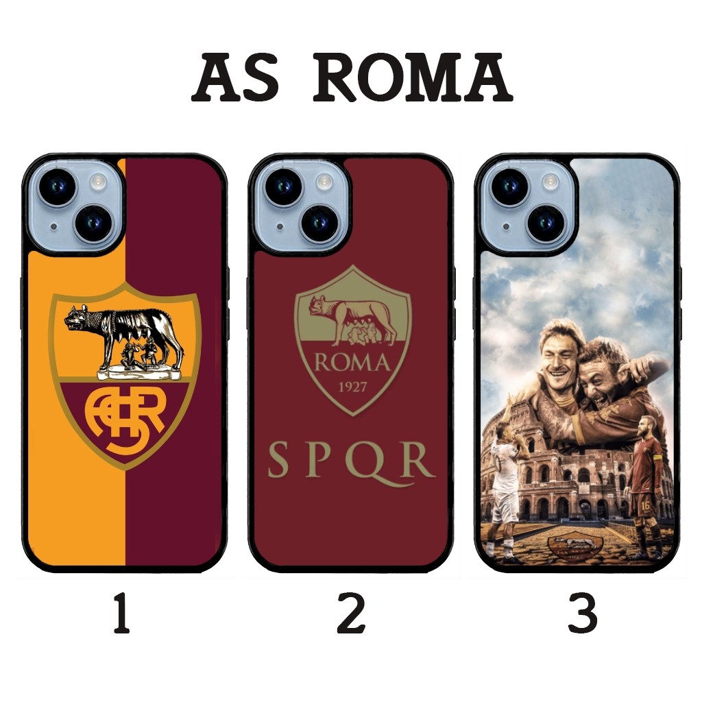 AS ROMA - Softcase Glossy (BERGARANSI) Iphone samsung xiaomi redmi oppo vivo realme (Case Casing hp)