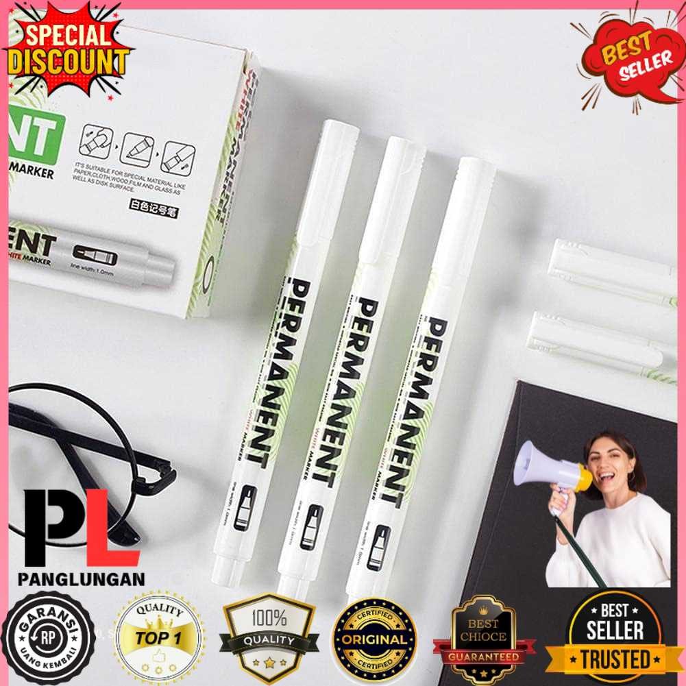 

LIT-ONTNMA Spidol Ban Permanen Oil Based Marker Waterproof 1mm 1PCS - L-580