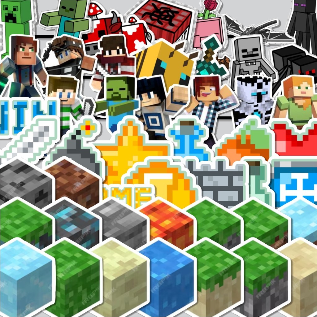 

Stiker Cutting Pack Stiker Games Minicraft Isi 100Pcs Series Aesthetic Lucu Keren Untuk Koper Bahan Vynil