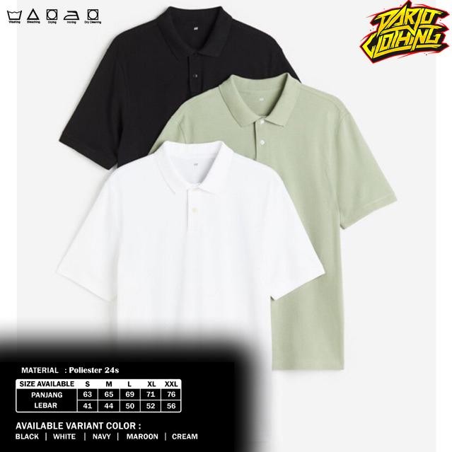 Kaos Polo Polos Pria Murah Harga Grosir / Poloshirt / Baju Berkerah / Kaos Distro / Polo Shirt