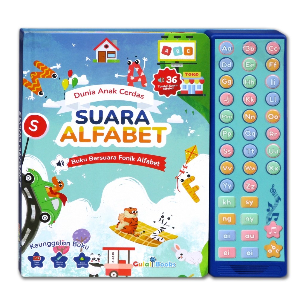 NEW [Gulalibooks] Suara ALFABET Sound Book (Buku Bersuara Fonik Alfabet) PREMIUM