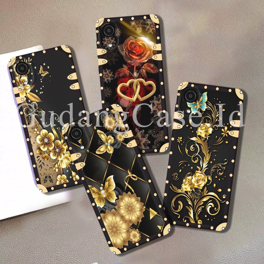 Softcase Samsung A03 Core Case Procamera Motif Bunga Bingkai