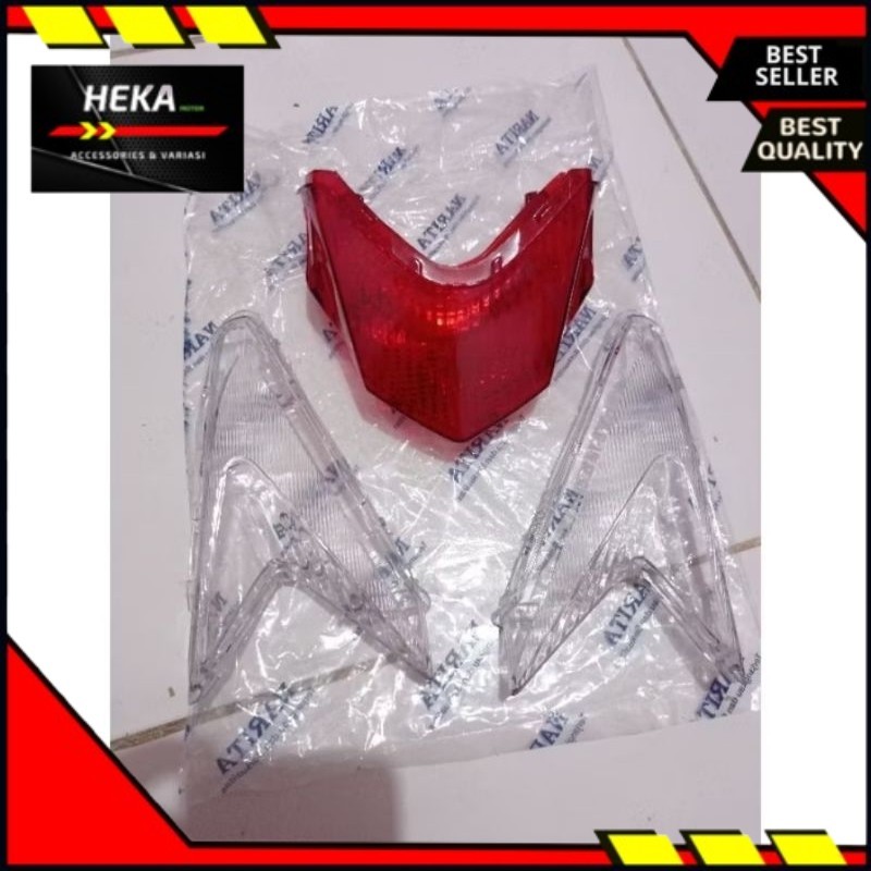 kaca mika lampu stop plus sen belakang Vario 125 old KZR 2012-2014 Heka Motor