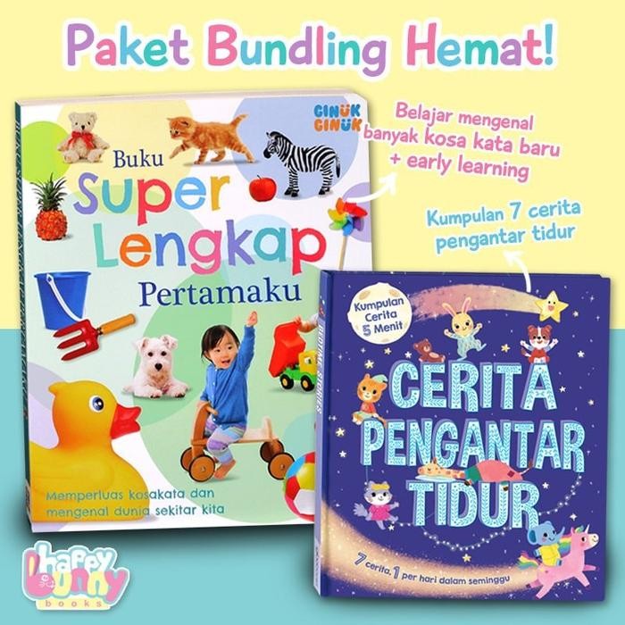 

Paket Bundling! Buku Super Lengkap Pertamaku + Buku Cerita Hewan / Pengantar Tidur (belajar kosa kata, pengetahuan dasar)
