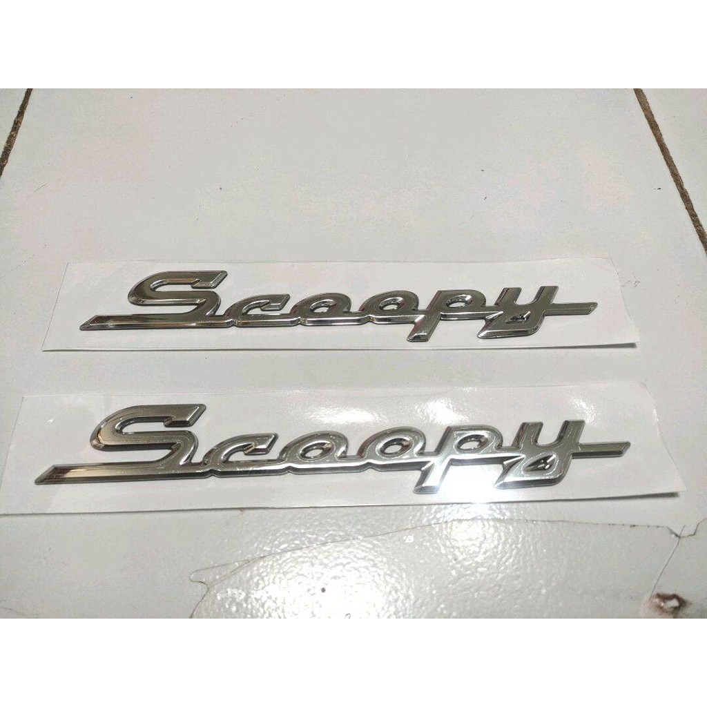 sepasang Logo 3D SCOOPY 2013-2016 emblem timbul Honda scoopy fi