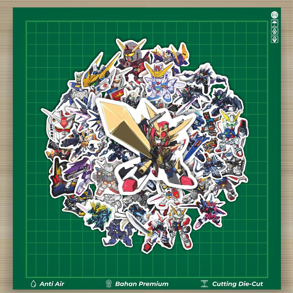 

HOT 50 PCS STIKER Stiker Gundam Stiker Fashion Cars Decal Dingin Kartu Album Custom Vinyl Anti Air- Sticker Aesthetic Buku Journal Koper Casing HP Tablet Laptop Helm Motor Botol Minum